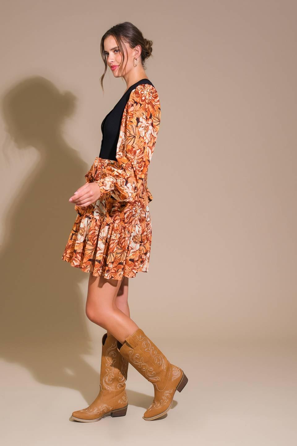FLIRTY DREAMER SWEATER MINI DRESS.