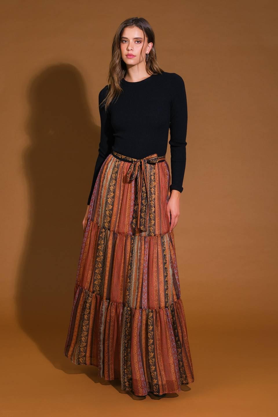 DEEPER CONNECTION SWEATER TOP AND SKIRT SET.
