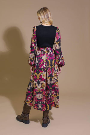 CRUSHING ON COZY WOVEN MIDI DRESS.