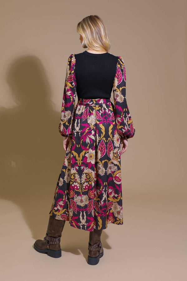 CRUSHING ON COZY WOVEN MIDI DRESS.