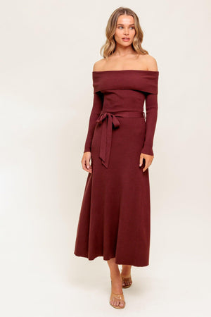 ALL A FANTASY SWEATER MIDI DRESS.