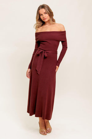 ALL A FANTASY SWEATER MIDI DRESS.