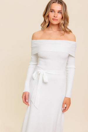 ALL A FANTASY SWEATER MIDI DRESS.