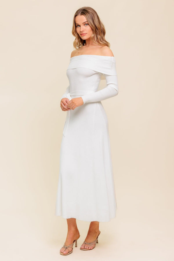 ALL A FANTASY SWEATER MIDI DRESS.