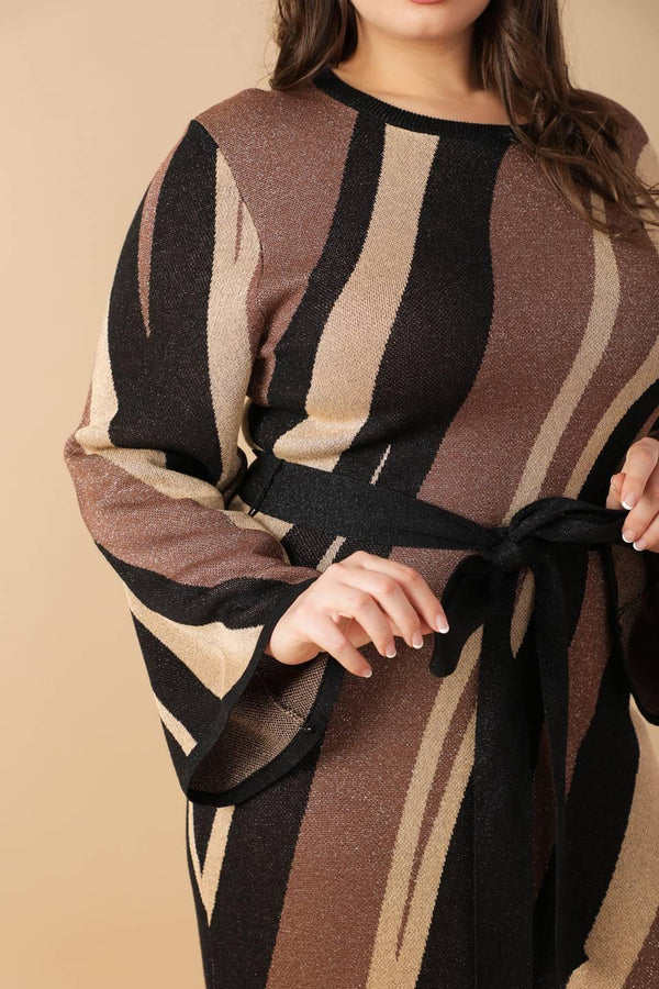 PUT ON A SMILE MIDI SWEATER DRESS.