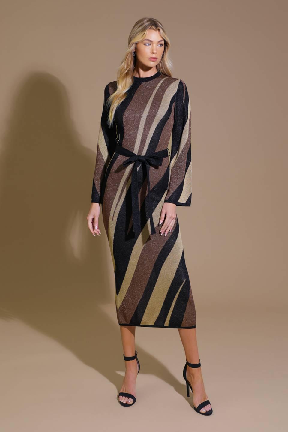 PUT ON A SMILE MIDI SWEATER DRESS.