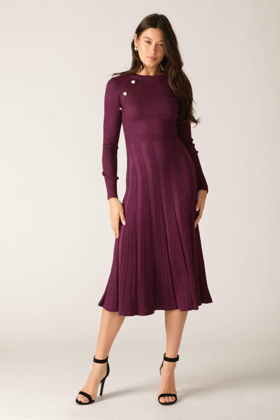 HIGH STANDARDS SWEATER MIDI DRESS l FLYING TOMATO HIGH STANDARDS SWEATER MIDI DRESS l FLYING TOMATO