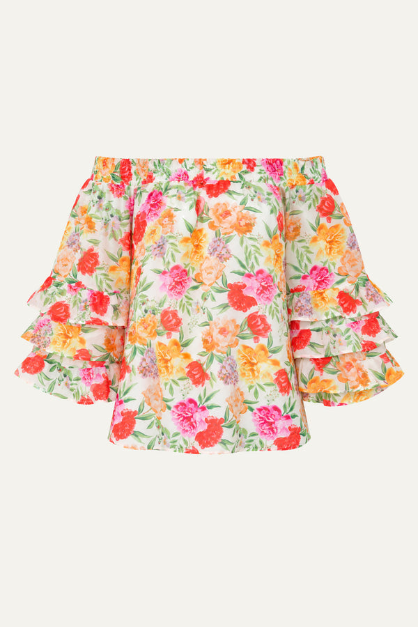 LET'S DANCE IVORY WOVEN TOP