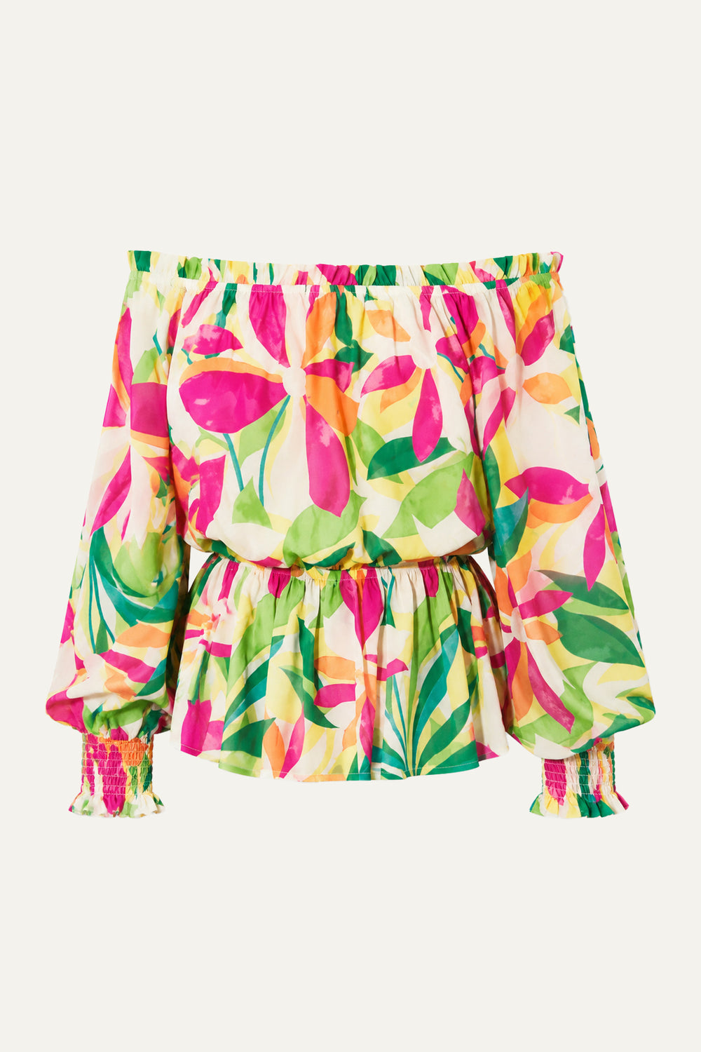 SEARCHING FOR CLARITY FLORAL WOVEN TOP