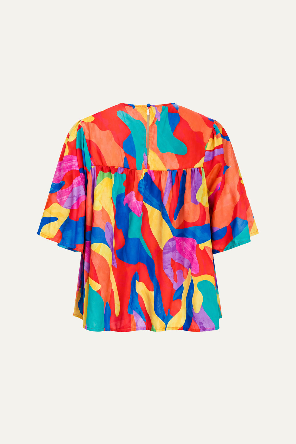 SHINING GARDEN WOVEN TOP