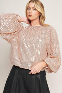 HOPE YOU REMEMBER SEQUIN TOP.