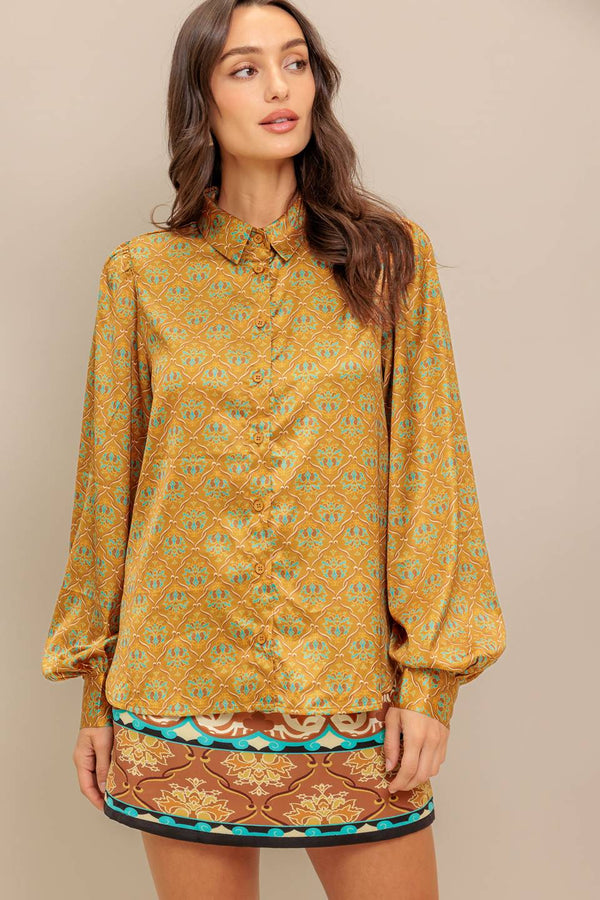MOROCCAN MUSE WOVEN TOP