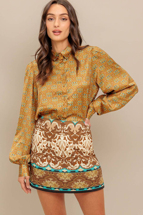 MOROCCAN MUSE WOVEN TOP