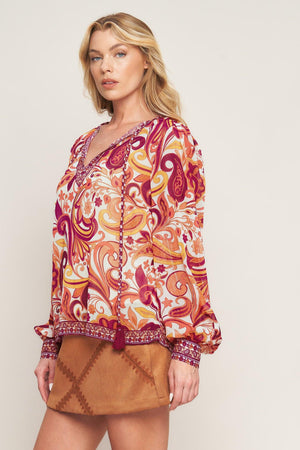 NEVER WANNA LEAVE WOVEN TOP.