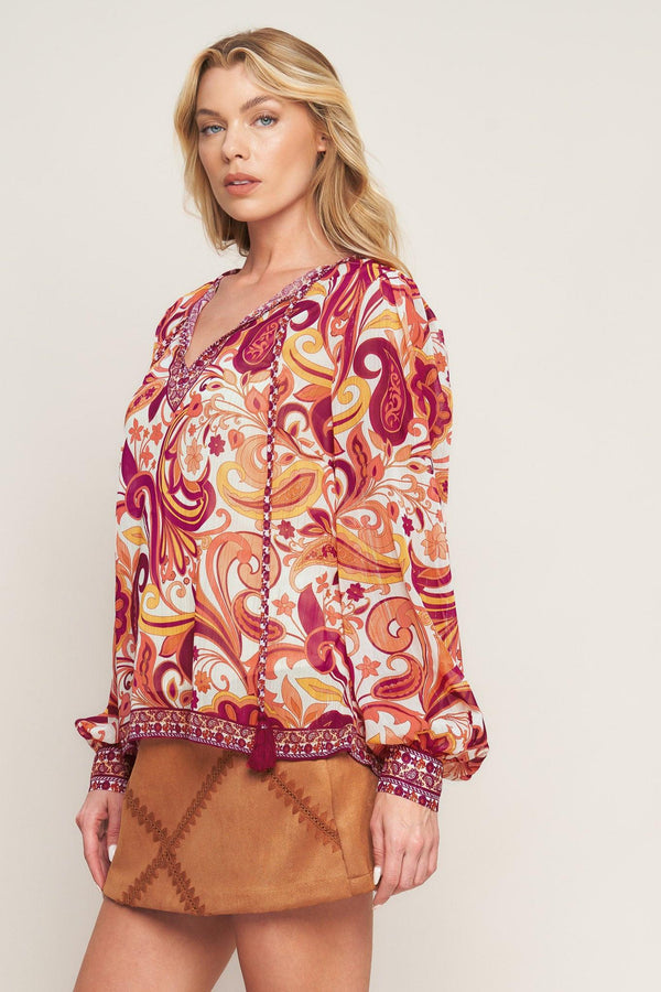 NEVER WANNA LEAVE WOVEN TOP.