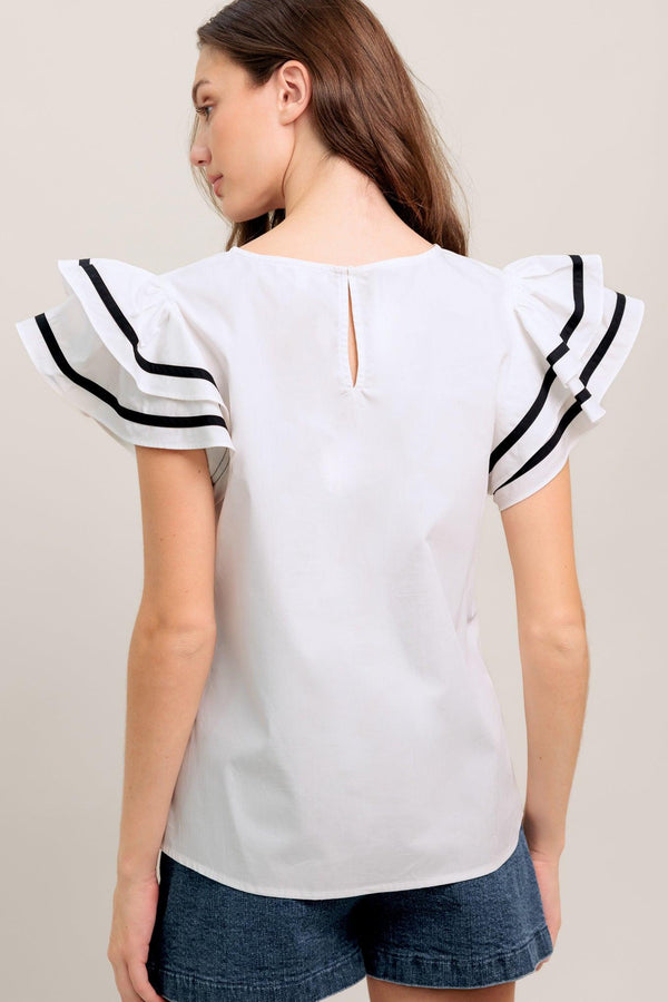 NICE AS CAN BE WOVEN TOP - Flying Tomato - TOPS - Flying Tomato