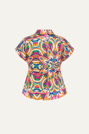 BEAUTIFUL BEGINNINGS WOVEN TOP