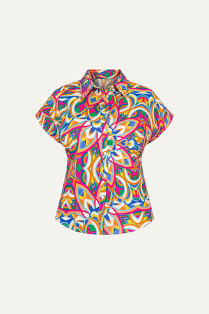BEAUTIFUL BEGINNINGS WOVEN TOP
