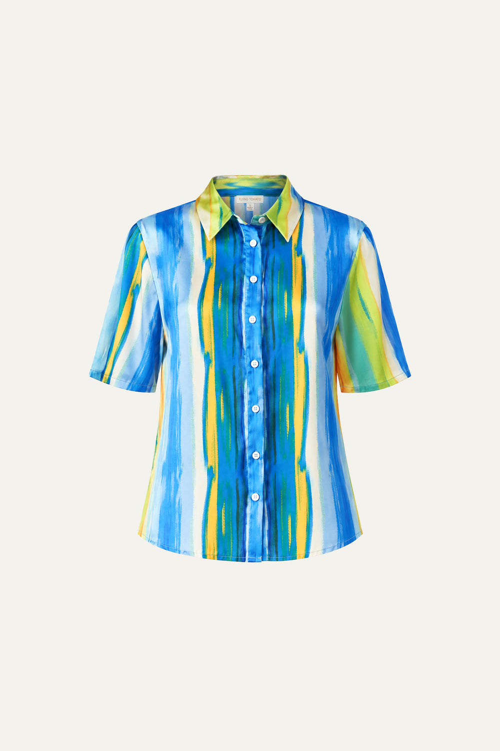 TAKE ME DANCING WOVEN SATIN TOP