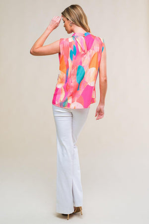 NATURE'S CHARM WOVEN TOP.