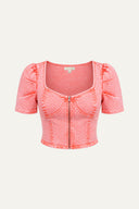 A HEART FOR LOVE DENIM TOP