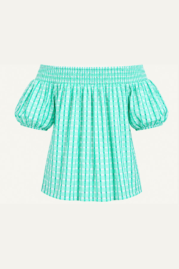 LET'S WATCH THE SUNSET WOVEN TOP