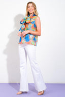 ALWAYS CELEBRATING WOVEN TOP.