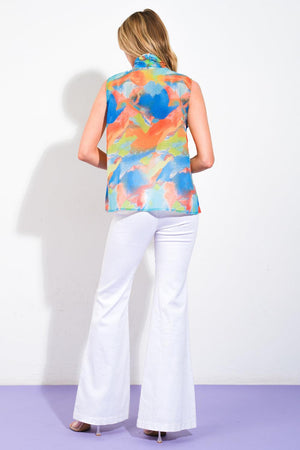 ALWAYS CELEBRATING WOVEN TOP.