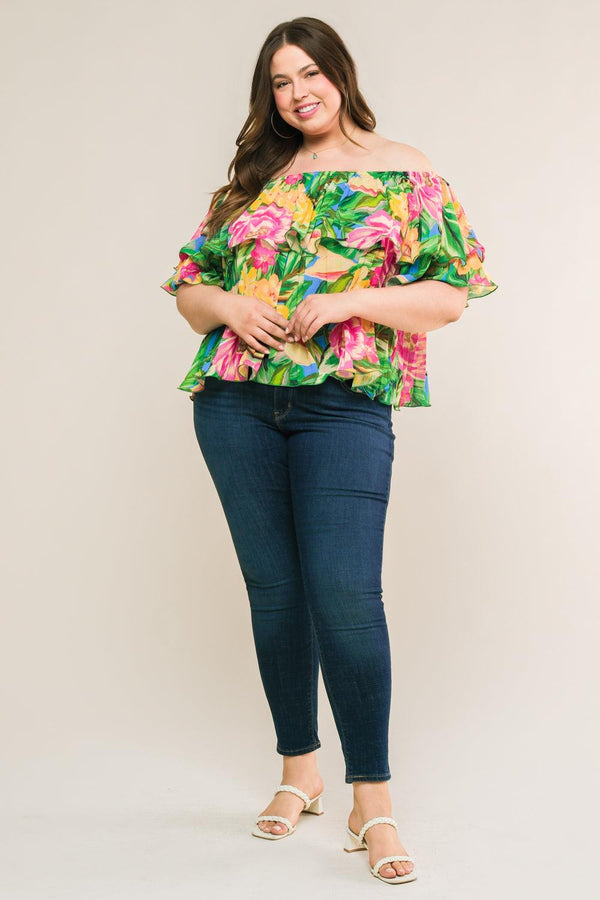 I'LL BE LOVING YOU WOVEN TOP.