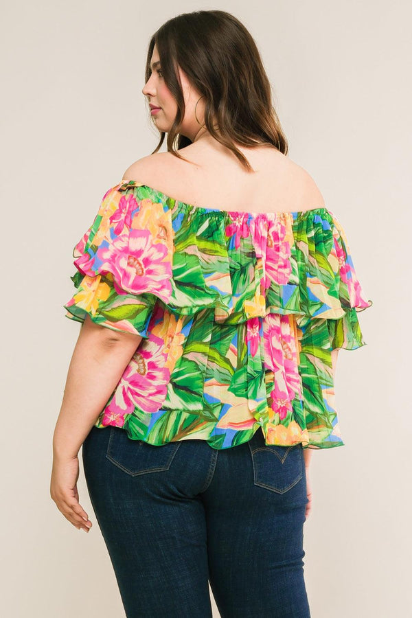 I'LL BE LOVING YOU WOVEN TOP.