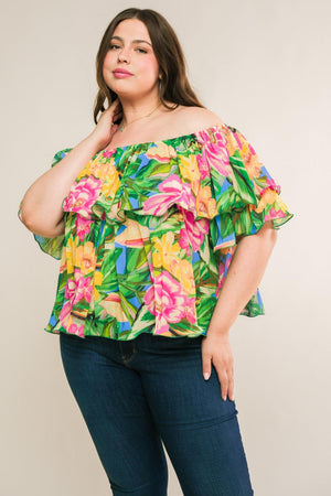 I'LL BE LOVING YOU WOVEN TOP.