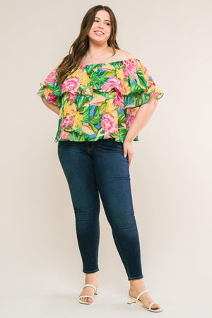 I'LL BE LOVING YOU WOVEN TOP.