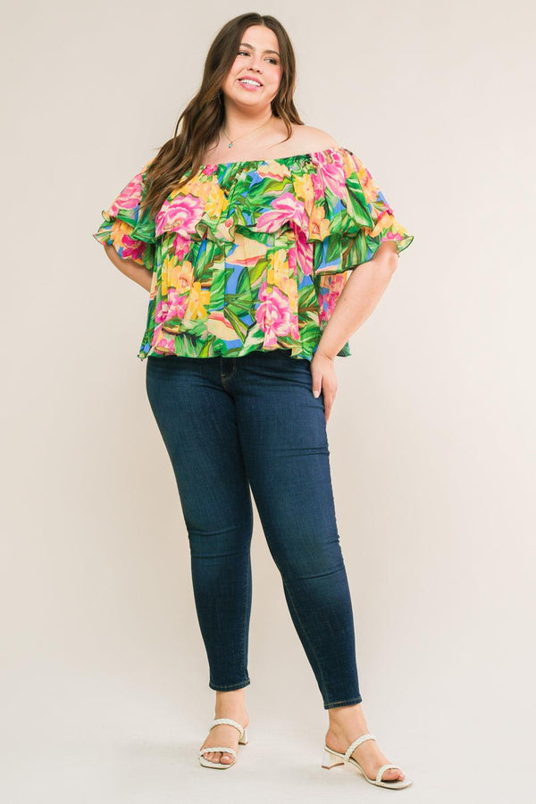 I'LL BE LOVING YOU WOVEN TOP.