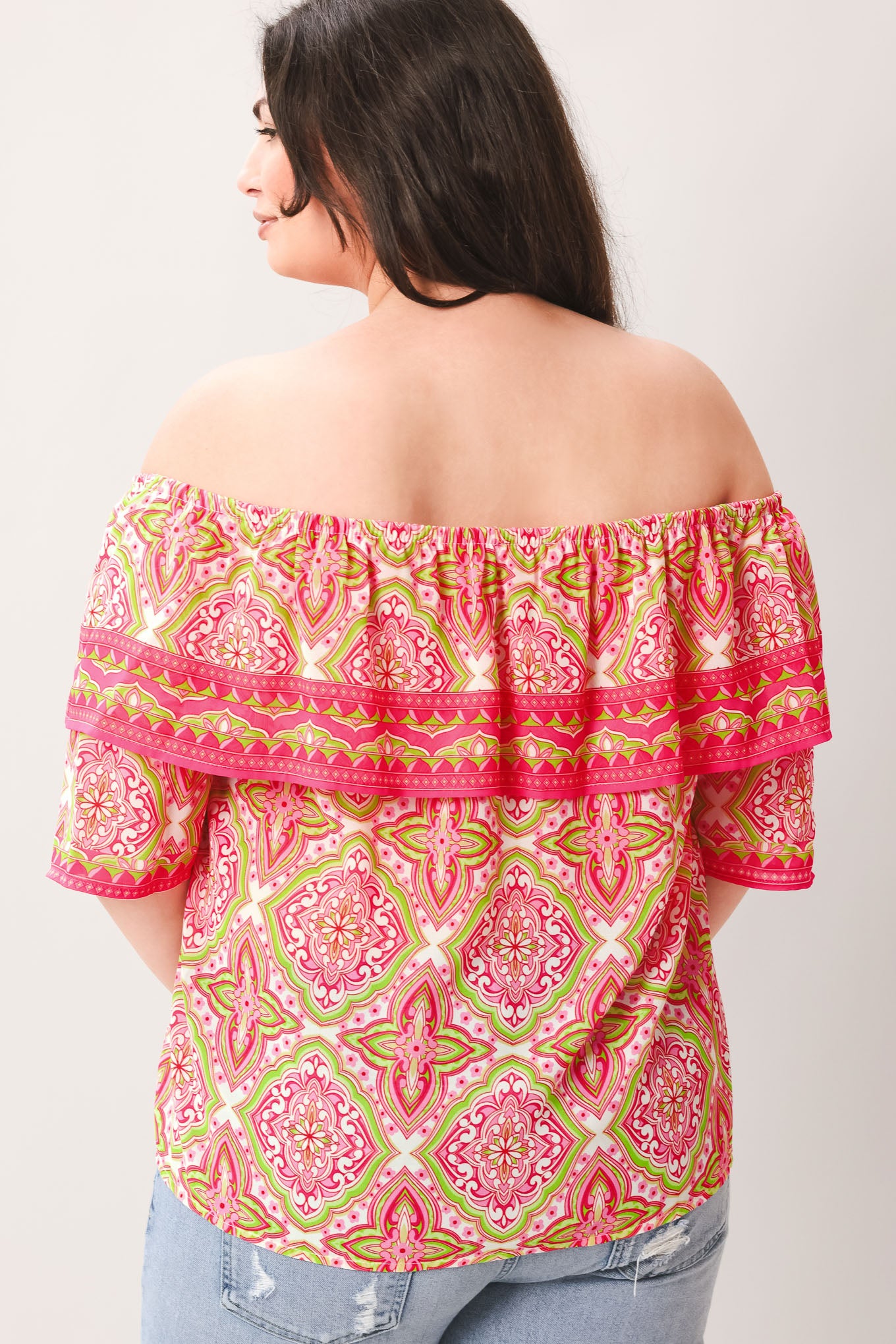 SPREAD CHEER WOVEN TOP.