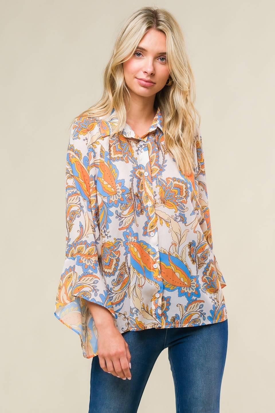 SWEET CRUSH WOVEN TOP.