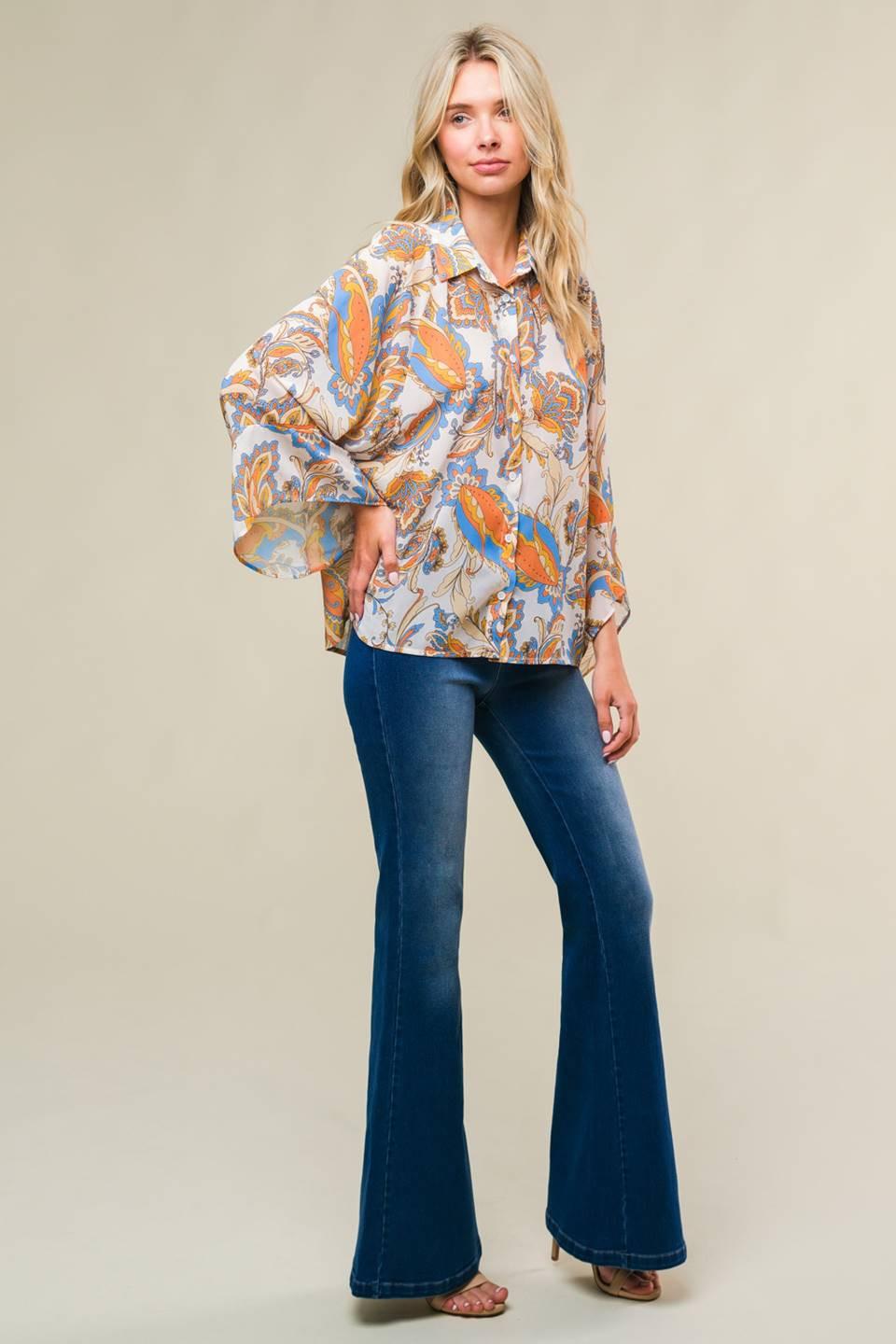 SWEET CRUSH WOVEN TOP.