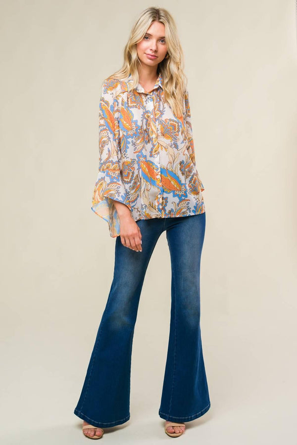 SWEET CRUSH WOVEN TOP.