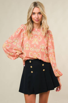 GET THE LOOK WOVEN TOP.