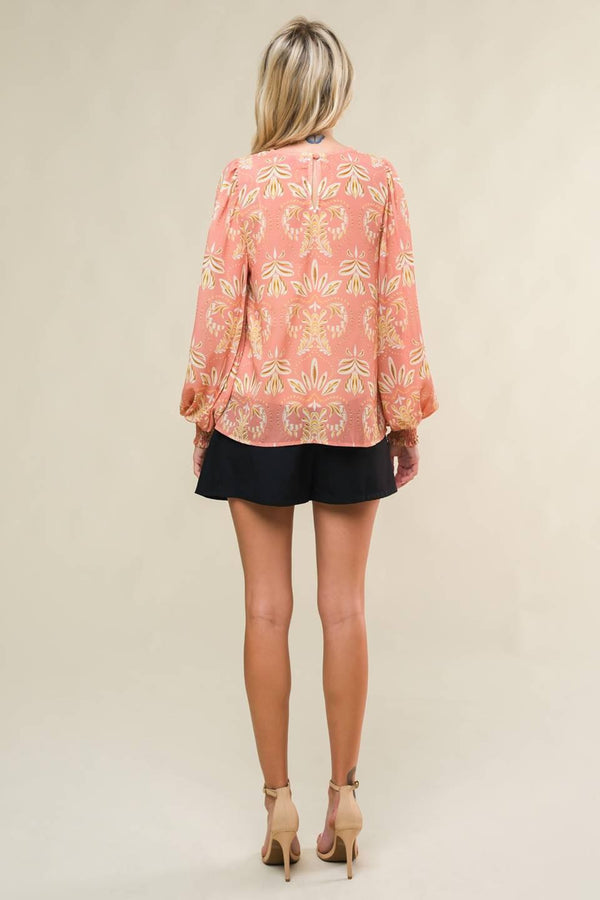GET THE LOOK WOVEN TOP.