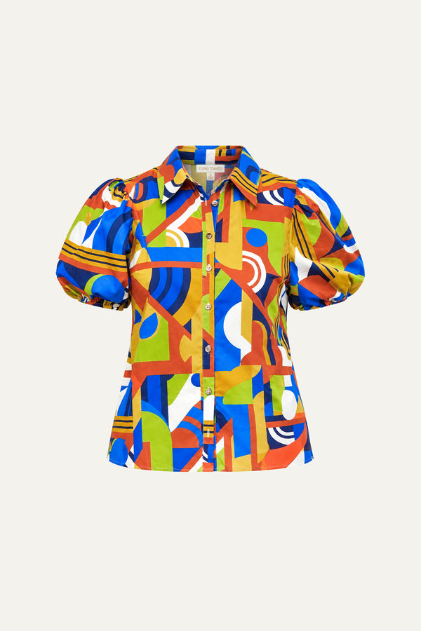 HEART ON DISPLAY WOVEN TOP