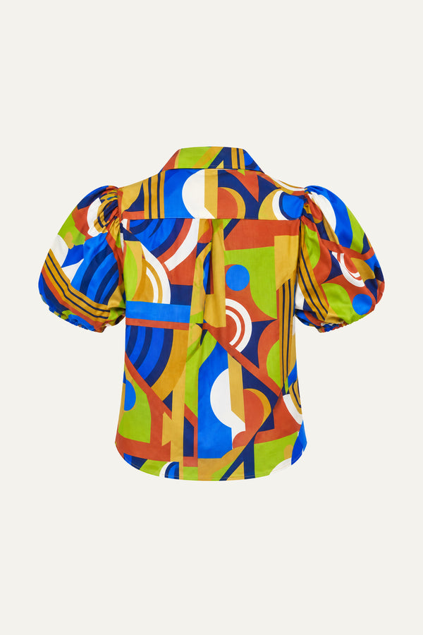 HEART ON DISPLAY WOVEN TOP
