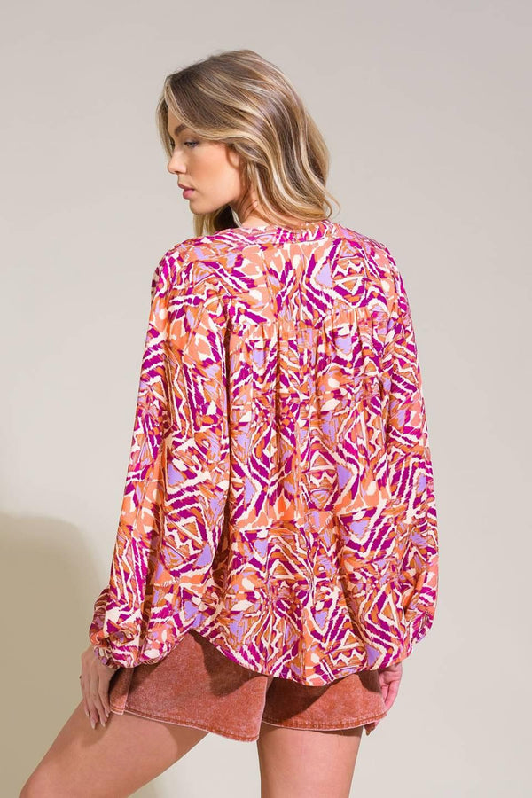 URBAN ELEGANCE WOVEN TOP.