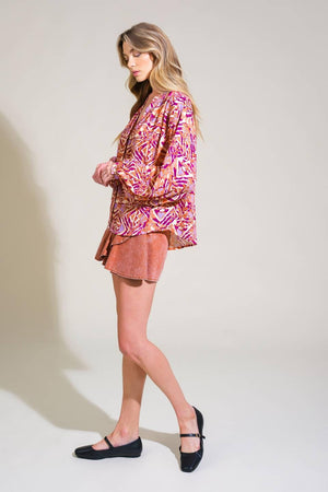 URBAN ELEGANCE WOVEN TOP.