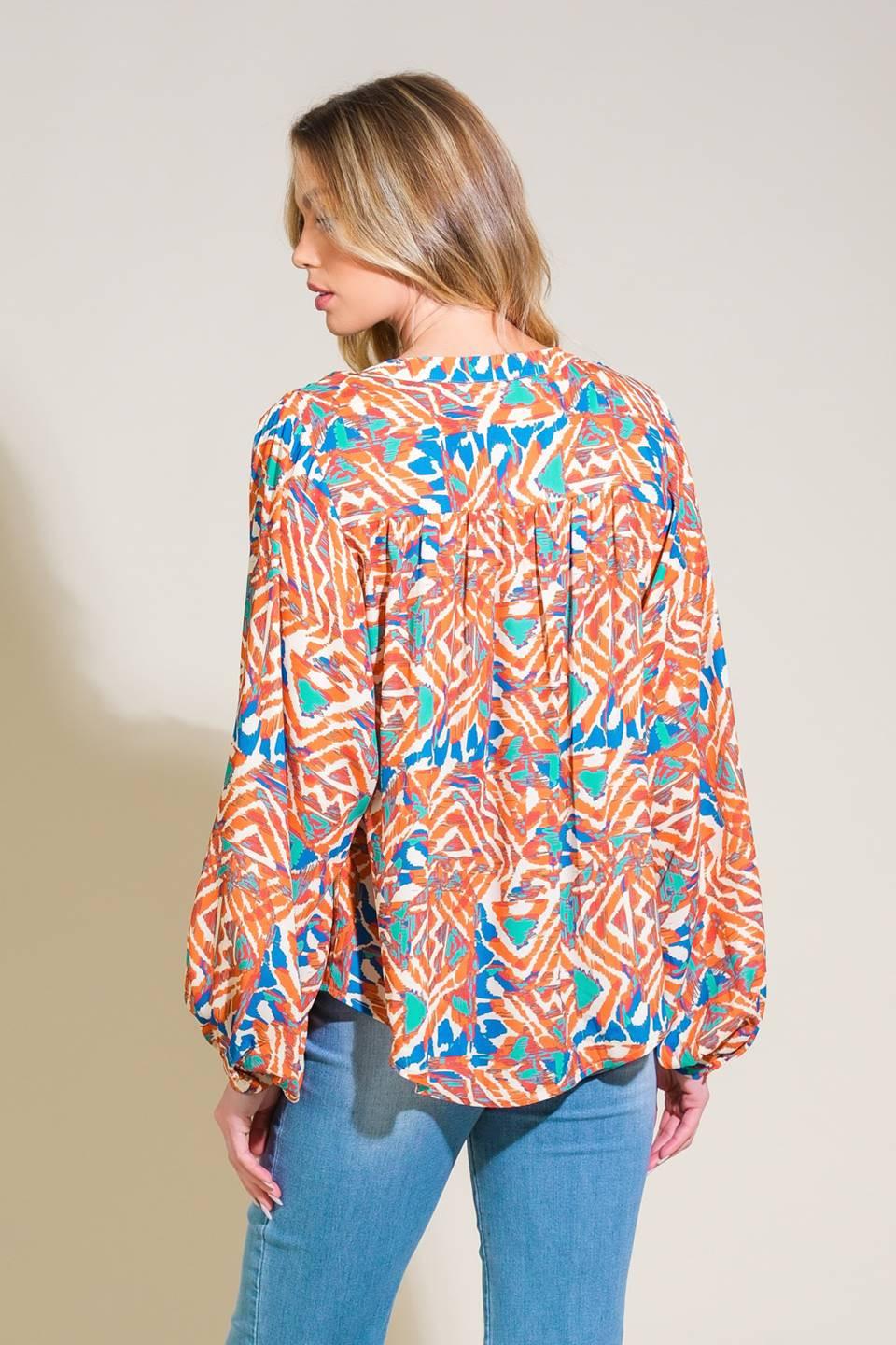 URBAN ELEGANCE WOVEN TOP.