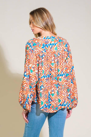 URBAN ELEGANCE WOVEN TOP.