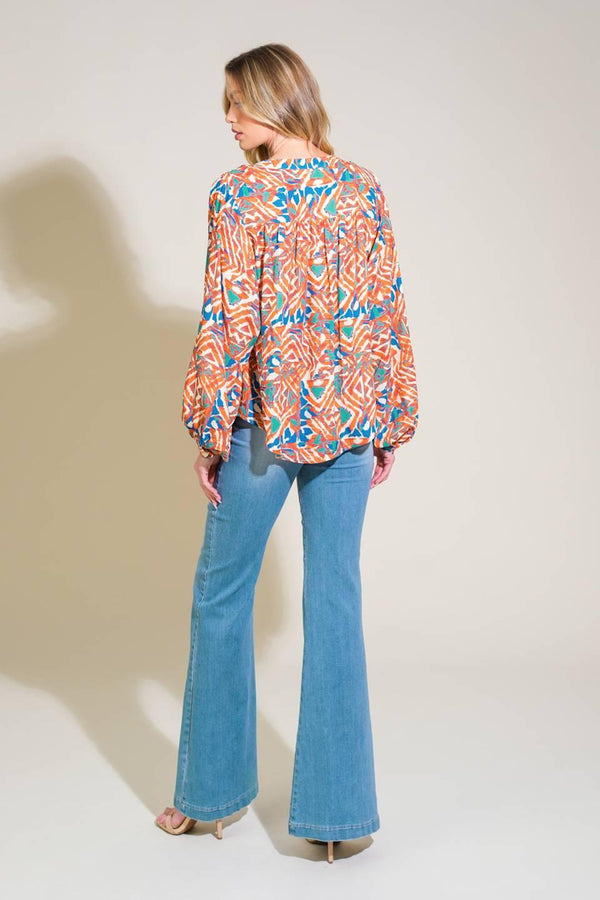 URBAN ELEGANCE WOVEN TOP.