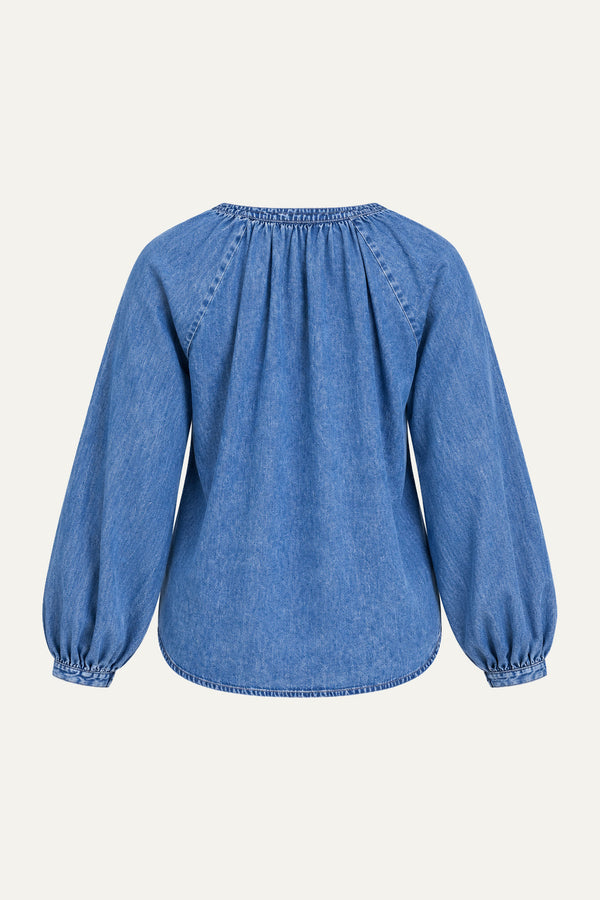 MUSING ABOUT YOU DENIM TOP