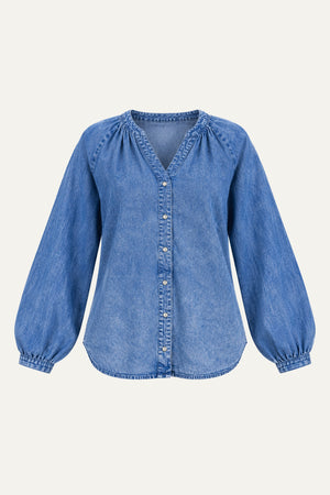 MUSING ABOUT YOU DENIM TOP
