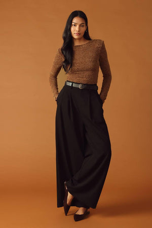 NEVER ENOUGH WOVEN LACE BODYSUIT.