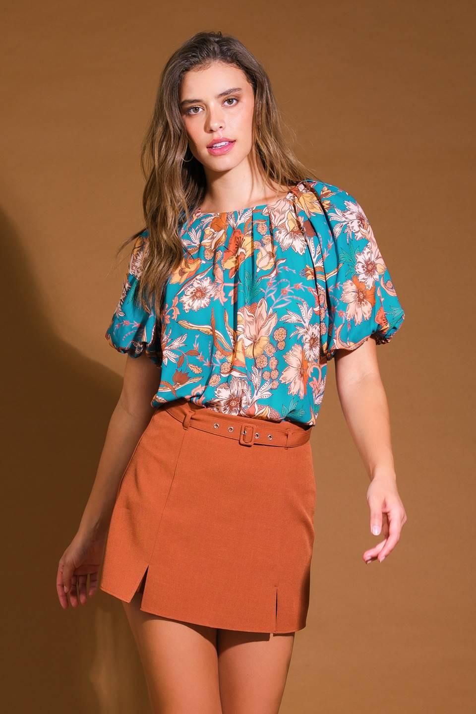 YORK HEIGHTS WOVEN TOP.